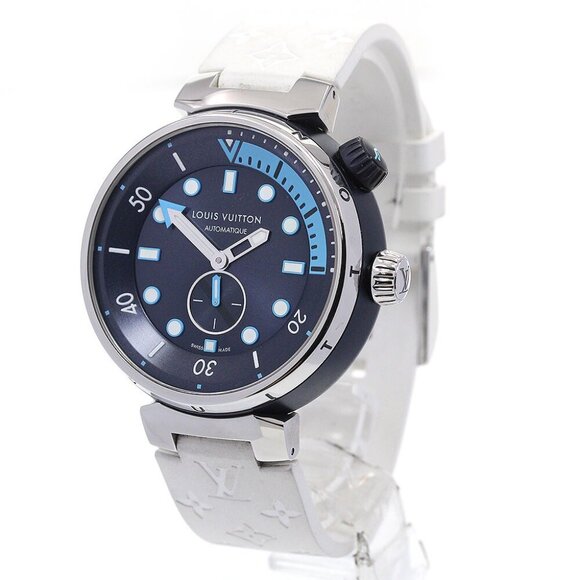 LOUIS VUITTON Tambour Street Diver QA121 Navy Dial Automatic Men's Watch_860533 - Picture 3 of 7